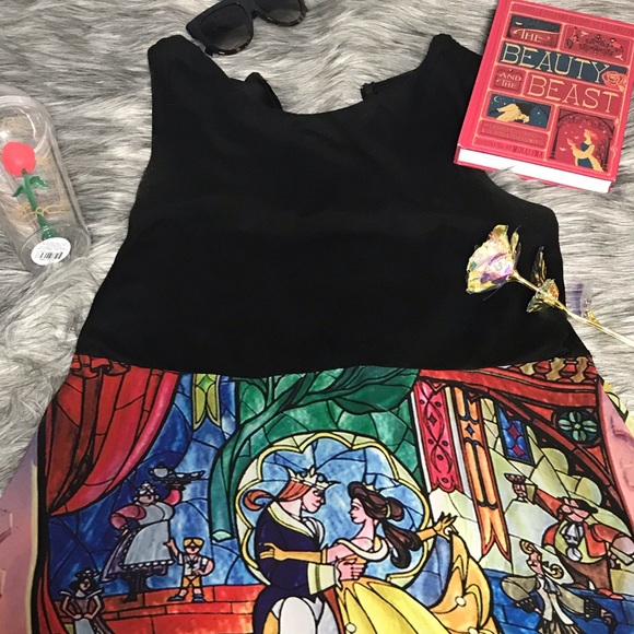OFFERS?❤️ beauty and the beast stained glass dress - Picture 3 of 6